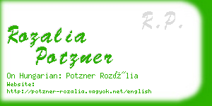 rozalia potzner business card